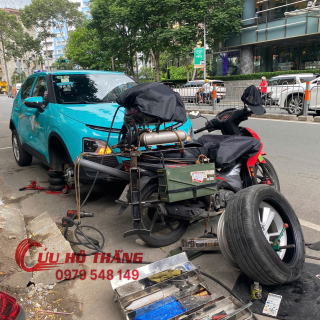 Vá vỏ ô tô lưu động Sài Gòn