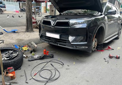 Câu bình lưu động, sạc bình ắc quy ô tô - Cứu hộ Thắng