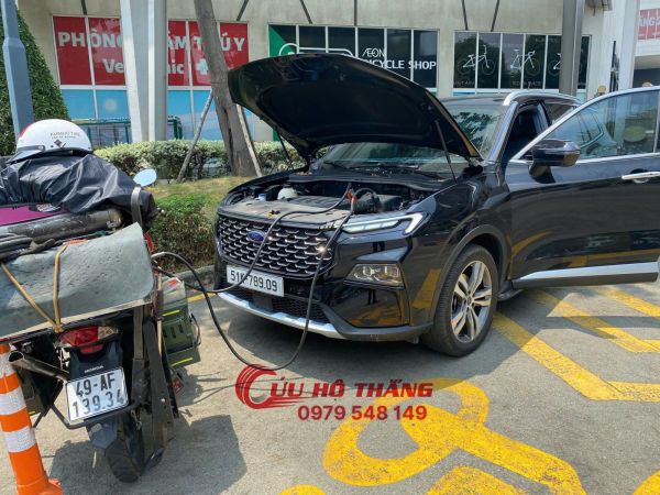 Câu bình lưu động, sạc bình ắc quy ô tô - Cứu hộ Thắng
